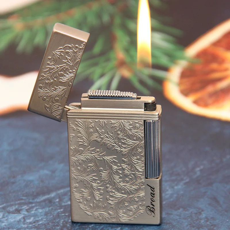 Fire Starting Kit - ใหม่ Creative โลหะด้านข้างจุดระเบิดไฟแช็กบิวเทนแก๊สบดล้อ Flint ไฟแช็ก PING