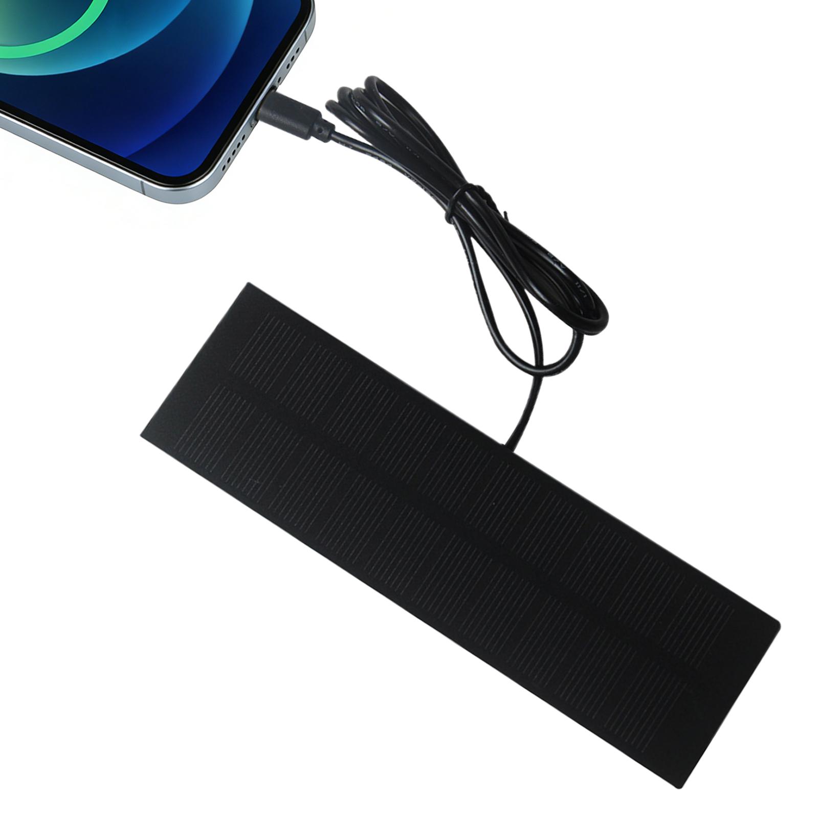 Solar Emergency Charger - 5W 5V แผงโซลาร์เซลล์แบบพกพา USB เครื่องชาร์จพลังงานแสงอาทิตย์สำหรับแบตเตอรี่ 3-5V/ชาร์จโทรศัพท์สำหรับการตั้งแคมป์กลางแจ้ง