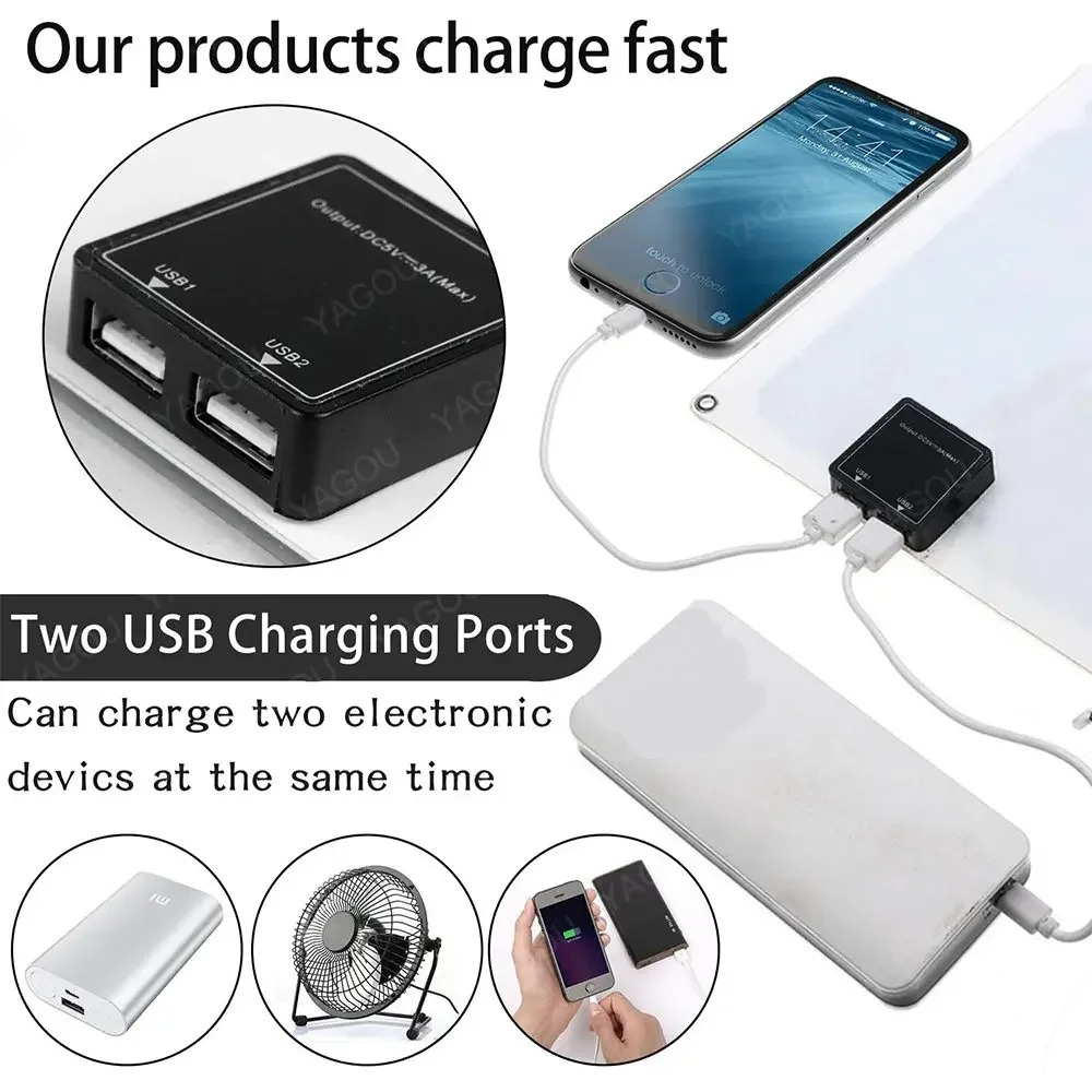 แผงโซลาร์เซลล์แบบพกพา 15W 20W  - Solar Emergency Charger บทวิจารณ์และราคา