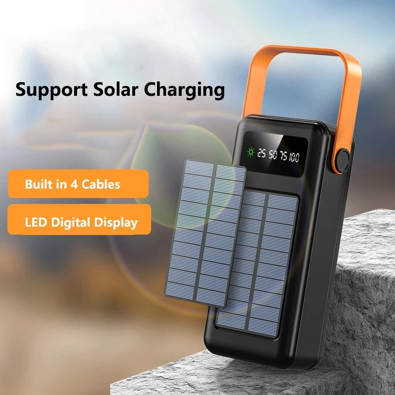 แบตเตอรี่สำรองแบบพกพา 100000mA - Solar Emergency Charger บทวิจารณ์และราคา