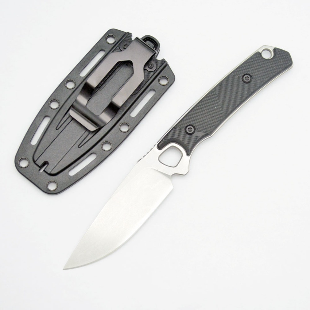 มีดตรง EDC 2048 ด้ามจับไนลอนไฟ - Bushcraft Knife Fixed บทวิจารณ์และราคา