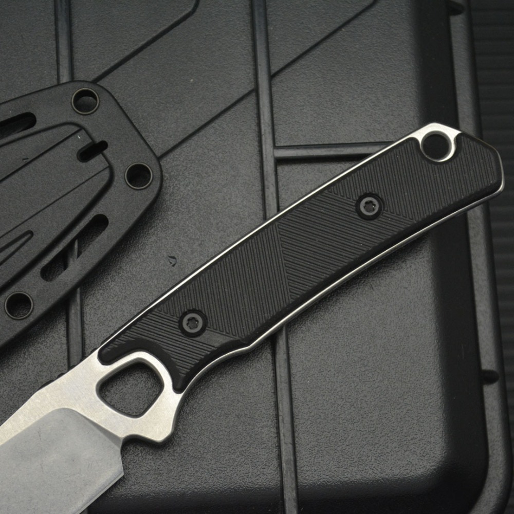 มีดตรง EDC 2048 ด้ามจับไนลอนไฟ - Bushcraft Knife Fixed บทวิจารณ์และราคา