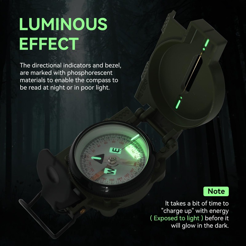 เข็มทิศเกรดทหาร, ระบบนำทางที่แ - Compass Lensatic บทวิจารณ์และราคา