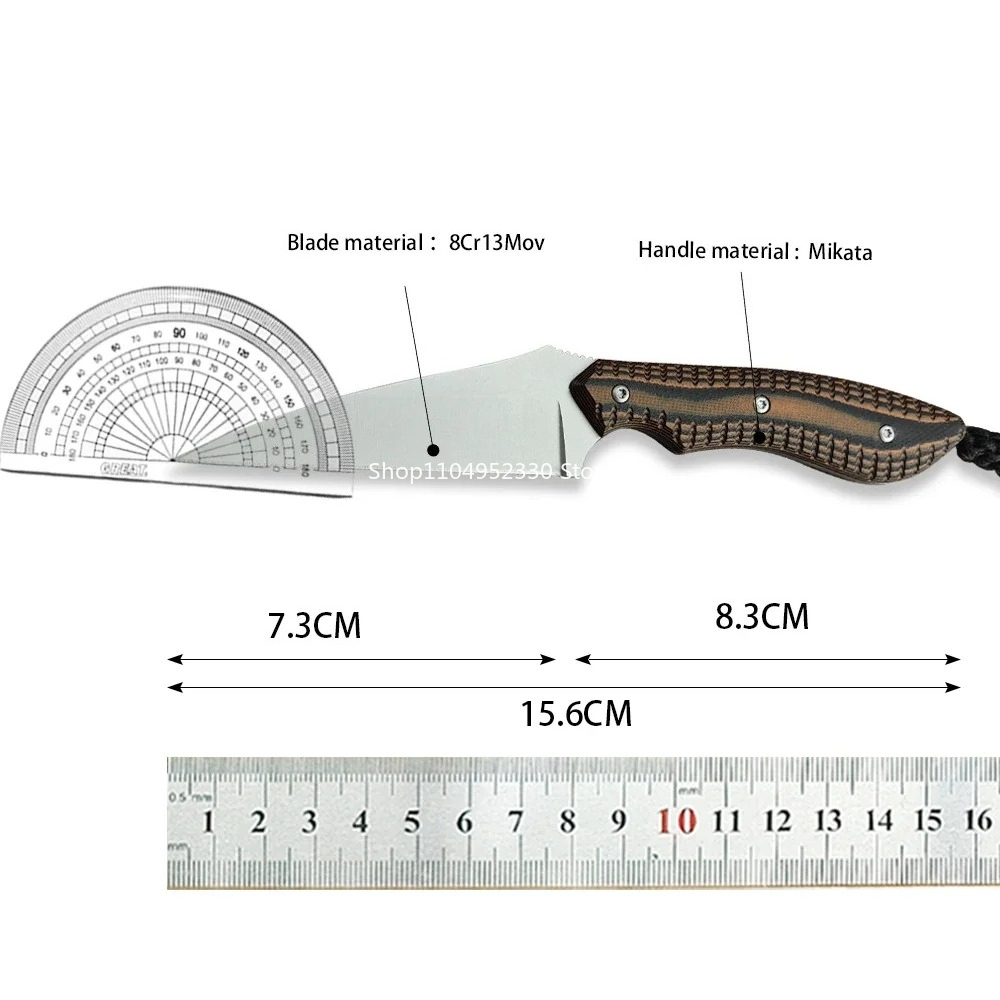2388 มีดอเนกประสงค์พกพาสำหรับก - Bushcraft Knife Fixed บทวิจารณ์และราคา